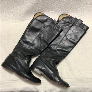 Frye Paige Black Tall Leather Riding Boot Women's Size 7